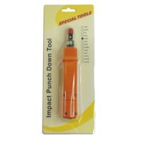LSA Outil à main d'insertion facile à sertir 110 Down Impact RJ45 Krone Punch Down Tool avec Keystone Jack