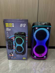 ลำโพงพกพา Ndr-820 แบบมีล้อ สำหรับใช้งานกลางแจ้ง กำลังขับสูง ลำโพงคู่ขนาด <span class=keywords><strong>8</strong></span> นิ้ว พร้อมไฟ RGB LED ใช้พลังงานจากแบตเตอรี่ - Product Image 2