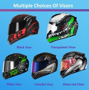 <span class=keywords><strong>Casco</strong></span> de Motocicleta de Cara Completa para Hombre, Cascos de Carreras Callejeras, Certificado por Punto - Product Image 3