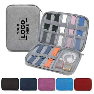 Étui de rangement portable personnalisé pour accessoires électroniques, étanche, pour câbles USB, écouteurs, gadgets numériques, sac de rangement pour bijoux - Product Image 1