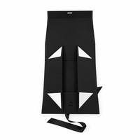 Boîte d'emballage écologique personnalisée de luxe en papier blanc avec rabat magnétique pour vêtements, boîte pliable avec fermeture magnétique, boîtes cadeaux avec ruban