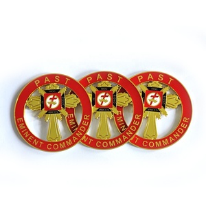 Freemason hiệp sĩ Templar xe biểu tượng 3 "vòng qua eminent huy hiệu chỉ huy masonic KT tự động biểu tượng - Product Image 2