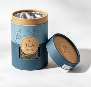 Eco Friendly Powder Container Tea Paper Can Packaging Coffee Bean Paper Cylinder Round Tube - Product Image 1
