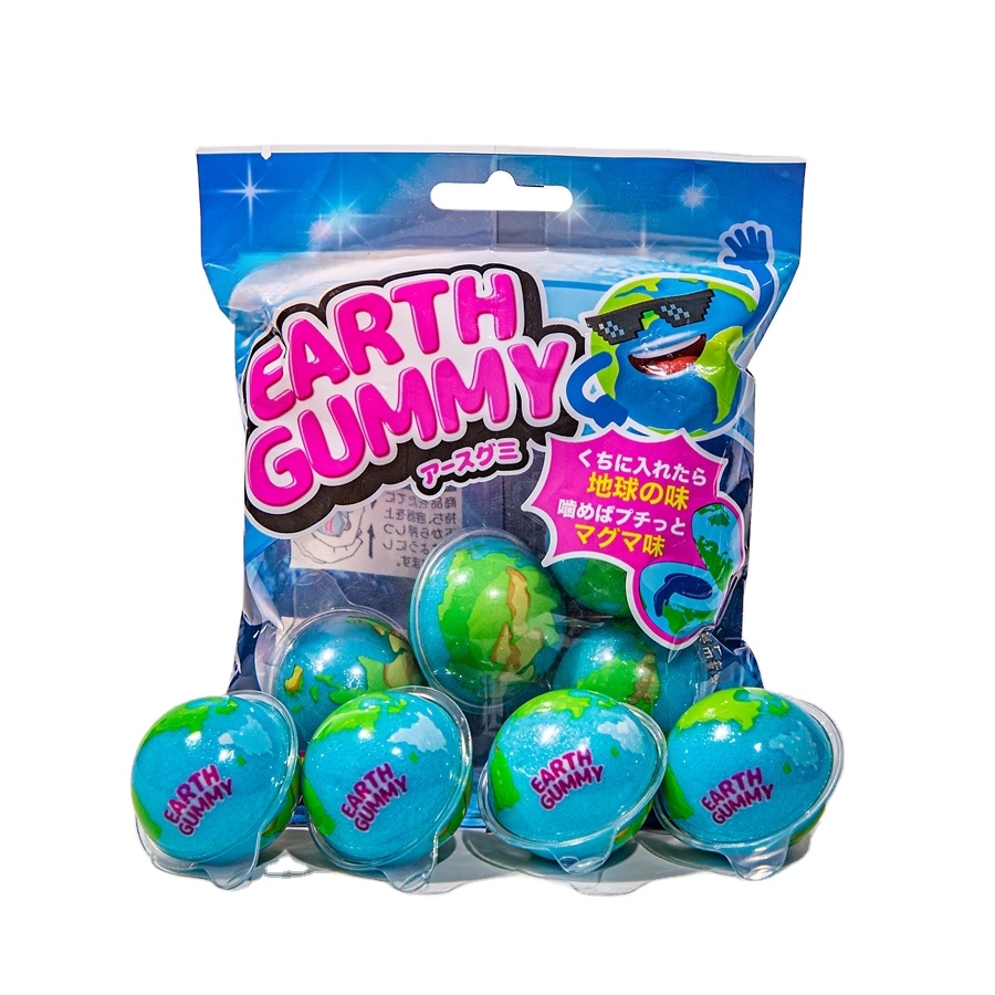 Ball-Shaped Candy with Fruity Flavors and Jam Filled Delicious Sweet Treat