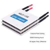 Éléments de refroidissement thermoélectriques Peltier Bi2Te3 haute efficacité 15,4 V/12 V 4 A à montage en surface TES1-12704 pour mini-réfrigérateur de voiture