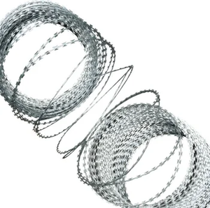 Fil de fer galvanisé à chaud BTO 22, barbelé de 34 mm, espacement des barbelés de 600 mm, 14 m, clôture anti-escalade pour complexe résidentiel - Product Image 4