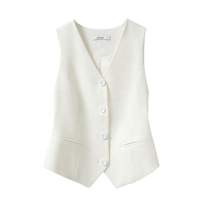 Abito <span class=keywords><strong>gilet</strong></span> <span class=keywords><strong>grigio</strong></span> giacca da <span class=keywords><strong>donna</strong></span> nuovi top <span class=keywords><strong>gilet</strong></span> corti senza maniche - Product Image 4