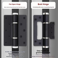 Amortisseur de porte hydraulique moderne avec charnière à ressort à fermeture douce en acier inoxydable, charnière silencieuse cachée pour portes à double battant pour hôtels