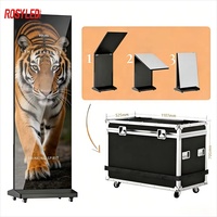 Écran d'affichage LED pliable ROSYLED GOB P1.25 P1.86 P2 P2.5, écran publicitaire HD pliable sur pied, directement de l'usine