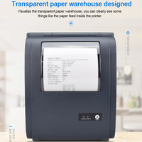 Imprimante d'étiquettes thermiques à dent bleue Portable, 4x6 pouces, 150x100mm