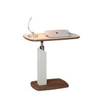 Table basse de salon antique selle en cuir Table d'appoint élévatrice petit bureau d'ordinateur de chevet mobile pour un usage domestique