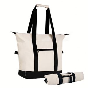 Jumbo Insulated <b>Bag</b> Leakproof Collapsible Large Soft Cooler Tote With Peva Liner Cold Retention for <b>Beach</b> Camping Picnic - Product Image 1