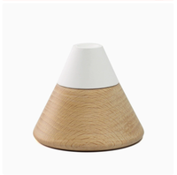 Diffuseur d'huiles essentielles en bois et pierre de diatomite volcanique, diffuseur d'aromathérapie naturel en bois pour la maison
