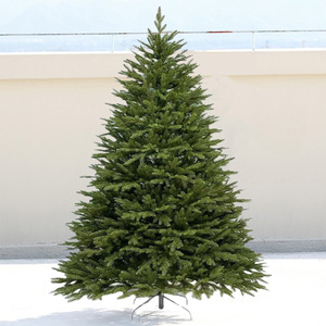 Sapins de Noël artificiels floqués blancs de haute qualité, pré-éclairés par LED, grands sapins de Noël LED pour extérieur - Product Image 2