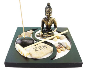 Logo personnalisé bambou bois bricolage bouddha statue arbre miniature japonais <span class=keywords><strong>zen</strong></span> jardin kit mini <span class=keywords><strong>zen</strong></span> <span class=keywords><strong>sable</strong></span> table jardin râteau pour bureau - Product Image 2