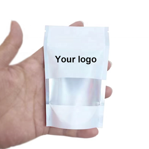 Bán buôn có thể khóa lại tùy chỉnh in túi cấp thực phẩm Logo tùy chỉnh Mylar Túi giấy Kraft đứng lên túi với cửa sổ Túi Mylar - Product Image 1