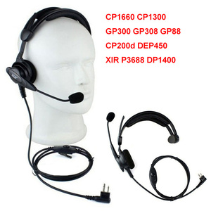 Auriculares PTT DP4400 con Micrófono para Motorola CP1660 GP300 DEP450 XIR P3688 DP1400, Accesorios de Radio - Product Image 1