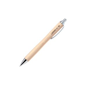 HLE-1SK Maple Wood 0.5mm Push Oil Ballpoint <b>Pen</b> Four Natural Wood Colors Compatible HERFN-10 <b>Refill</b> Laser Engravable - Product Image 2