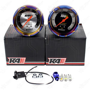 เกจวัดแรงดันเทอร์โบอัตโนมัติ R4 35psi 60psi 35 PSI 60 PSI แบบไทย สีไทเทเนียมบลู สำหรับรถยนต์ดีเซล เครื่องยนต์เบนซิน/ดีเซล  เกจวัดบูสต์ - Product Image 5