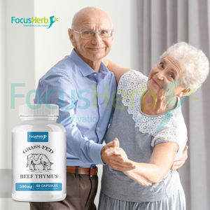 FocusHerb Bovine Thymus Glandular Extract Grass Feed Beef Thymus Cápsulas 500Mg - Product Image 4