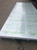 Feuilles de toiture diffuseur de lumière, feuilles de polycarbonate plastique ondulées
