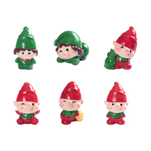 Dp Christmas Elf Figurines Resin Mini <b>Dolls</b> Indoor Decorations For Desktop And Car - Product Image 2