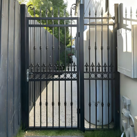 Portail de Villa en Fer Forgé et Aluminium, Design 3D Écologique, Pliant, Personnalisable, Clôture de Jardin en Métal Thermolaqué Moderne