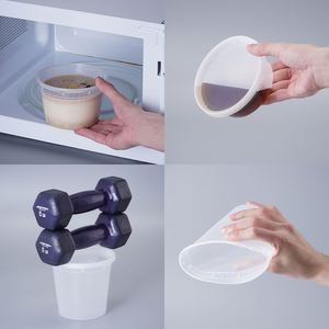 Recipientes para Almacenamiento de Alimentos con Tapas de 8oz, 12oz, 16oz, 24oz, 32oz, Vasos Transparentes para Congelador, Libres de BPA, Herméticos, Redondos, para Preparación de Comidas - Product Image 2
