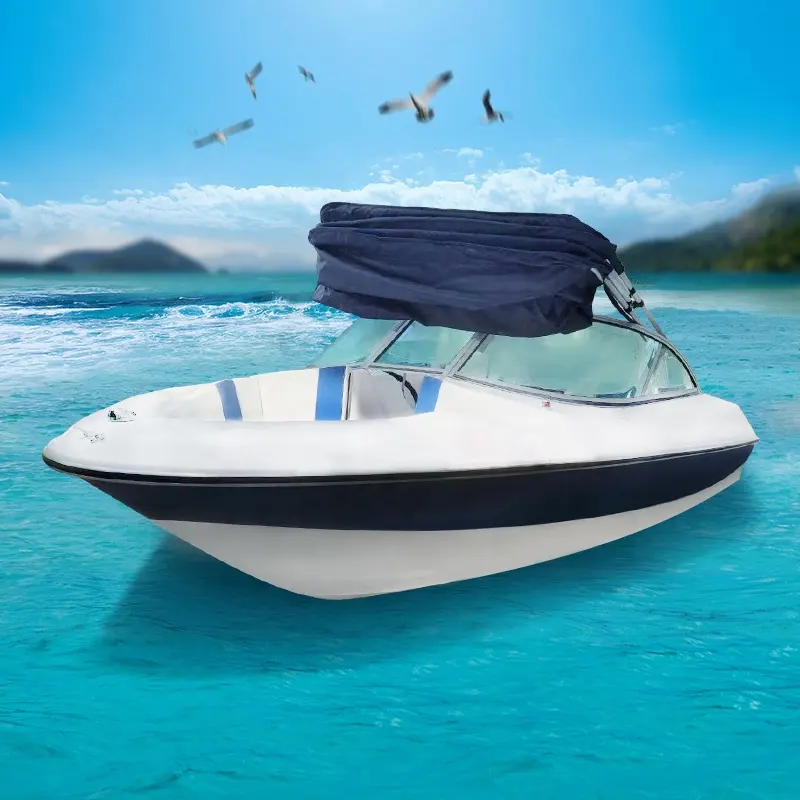 Prezzo di fabbrica console centrale 550 5.5m motoscafo di lusso yacht piccola velocità sportiva barca da pesca in fibra di vetro
