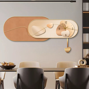 Thiết kế mới trừu tượng trang trí nội thất sang trọng nghệ thuật hiện đại khung pha lê sứ Đồng hồ treo tường cho phòng khách trang trí - Product Image 5