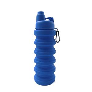 Wholesale Eco-Friendly BPA Free Portable Custom Color Silicone Foldable Collapsible Travel Water Bottle 500-1000ml <b>Tea</b> <b>Infuser</b> - Product Image 4