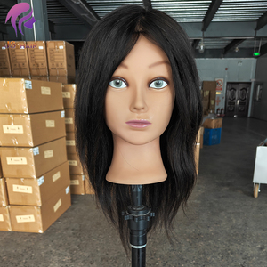 Tête de <span class=keywords><strong>jouet</strong></span> d'entraînement de cheveux naturels, tête de mannequin/tête d'entraînement de cheveux humains, tête de mannequin de cheveux humains 100% cheveux vierges - Product Image 4