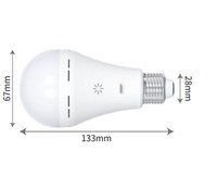 Ampoule LED rechargeable E27 portable avec batterie amovible et longue durée de vie