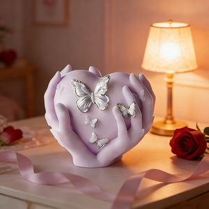 แม่พิมพ์ซิลิโคนรูปหัวใจสำหรับทำเทียนหอมรูปหัวใจ ของตกแต่งวัน<span class=keywords><strong>วาเลนไทน์</strong></span> <span class=keywords><strong>ทำ</strong></span>จากยิปซัม - Product Image 2