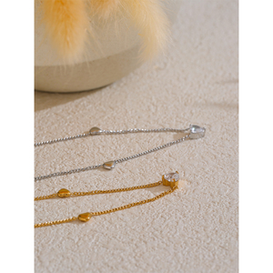JINYOU 5086 Set <span class=keywords><strong>di</strong></span> Collana e Bracciale con Cuore in Zirconia Cubica Lucida, Set <span class=keywords><strong>di</strong></span> <span class=keywords><strong>Gioielli</strong></span> in Acciaio Inossidabile PVD per Donne, <span class=keywords><strong>Gioielli</strong></span> per <span class=keywords><strong>San</strong></span> <span class=keywords><strong>Valentino</strong></span> - Product Image 3
