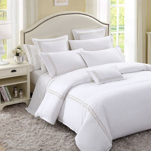 5個入りホワイトエジプトコットンシート3個入り5つ星キングホテルリネンコンフォートセット4個入り400tc格安ベッドシーツストライプ - Product Image 3