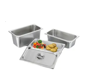 Restaurant European Style Insulated Food Container Gastronorm Gn Pans Stainless Steel