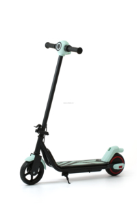 QMWHEEL Mini Scooter Eléctrico de Alta Calidad y Gran Resistencia de 130W para Niños de 12 Años, Dos Ruedas, Plegable, con Luces LED y Marco de Acero - Product Image 2