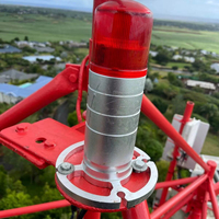 Immeubles de grande hauteur, tours, éoliennes, installations de télécommunications Éclairage d'obstruction Rouge à faible intensité de l'OACI