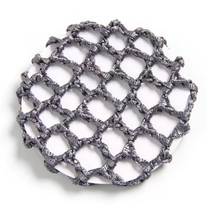 En gros, <span class=keywords><strong>Snood</strong></span> à cheveux en polyester de haute qualité, coloré et élégant, élastique, fait main au crochet, en tissu, pour chignon de ballet et mariage - Product Image 2