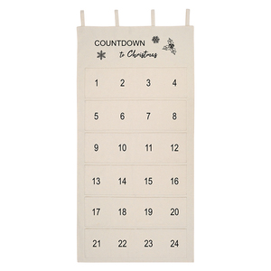 2024 High Canvas Embroidery Christmas <strong>Advent</strong> <strong>Calendar</strong> Box 24 Slots Chocolate Eco-Friendly <strong>Felt</strong> 120cm Candy Decorative Bag - Product Image 1