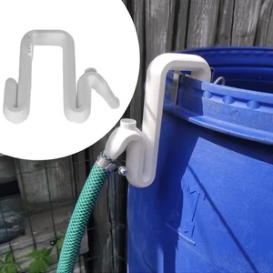 Overflow Pipe Bracket 3D Printed Water Bucket Hose Clamp For Rain Barrel With Hose Connector White Gray Black Yellow - Product Image 1
