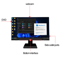 Customized 24 Inch Desktop AIO I5 12400 DDR4 RAM 16GB 512GB SSD I3 I5 I7 Business & Gaming All-In-One PC