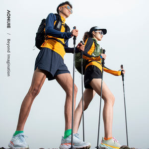 AONIJIE ไม้เท้าเดินป่าคาร์บอนไฟเบอร์แบบพับได้,ไม้เท้าเดินป่าน้ำหนักเบาไม้เท้าสำหรับปีนเขาวิ่งขึ้นเขาพร้อมสายรัดคงที่ E4204 - Product Image 2