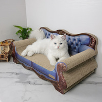ICLE-Custom Nuevo Modelo 2025 Rascador Desmontable Sofá Cama 25,59 Pulgadas de Alta Calidad de Cartón Corrugado Salón Sofá Gato Rascador