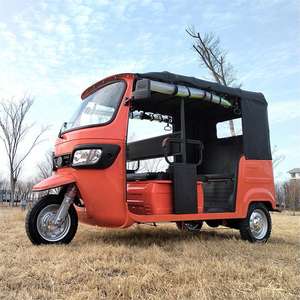 Triciclo Elettrico a 5 Posti per Adulti, Comodo per Spostamenti Urbani, Risciò Passeggeri con Motore 60V, Carrozzeria Aperta, Display LCD, USB/SD/Radio - Product Image 3