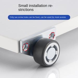 1,25 Zoll Selbstklebende Seitenmontage Schublade TV Pinwheel Conex Bar Automatische Gummi Versteckte Lenkrollen Schwenkbare Schwerlastrollen - Product Image 4