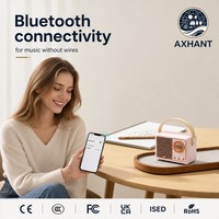 Mini-enceinte portable sans fil de style cassette rétro avec prise en charge de carte TF, woofer de 1,25 pouces, commande vocale, application compatible, lecture vidéo