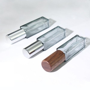3/5/10Ml Portable Glass Spray Beech Lid <b>Perfume</b> Walnut Cover Empty <b>Bottle</b> <b>Sample</b> with Pump Sprayer Screen Printing - Product Image 1