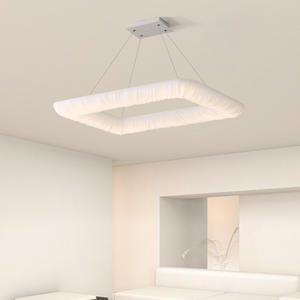 Modern Italian Designer <b>Chandelier</b> Nordic Style Rectangular Shape for Hall Master Bedroom Dining Room Living Room <b>Lighting</b> - Product Image 1